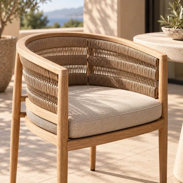 Teak Outdoor Dining Armchair
