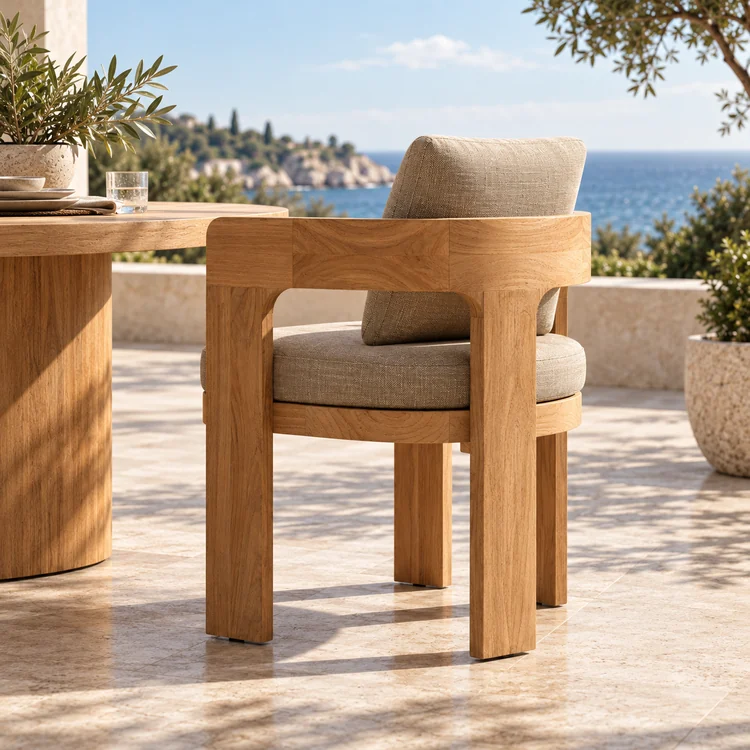 geade a teak dining armchair