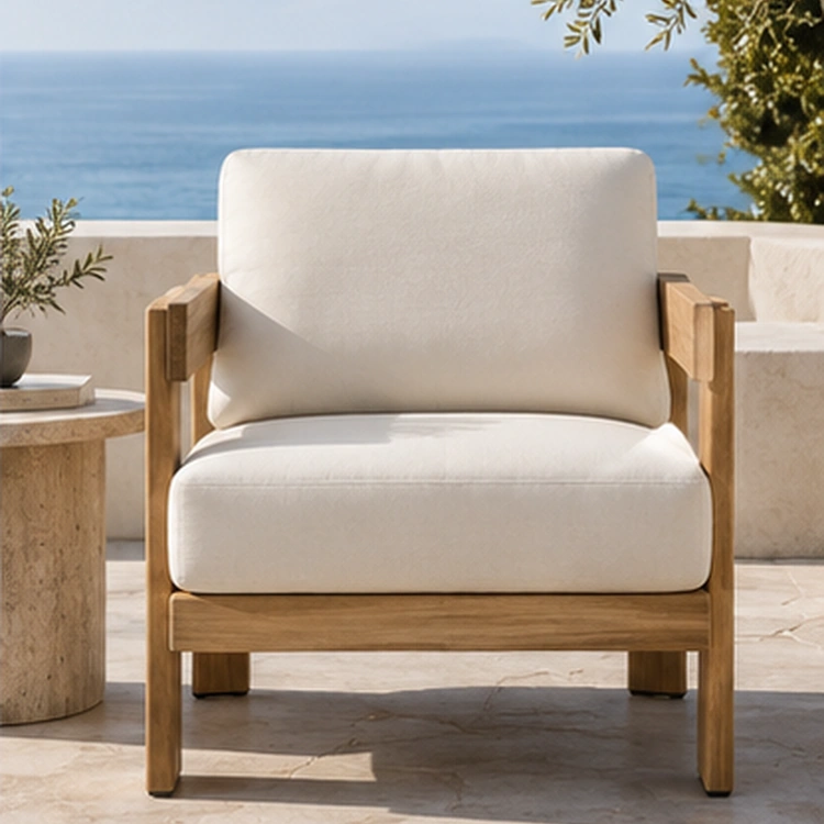 teak armchair outdoor