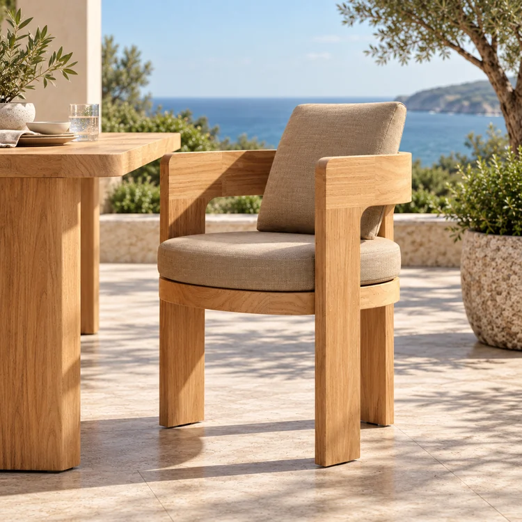 Teak Outdoor Dining Armchair
