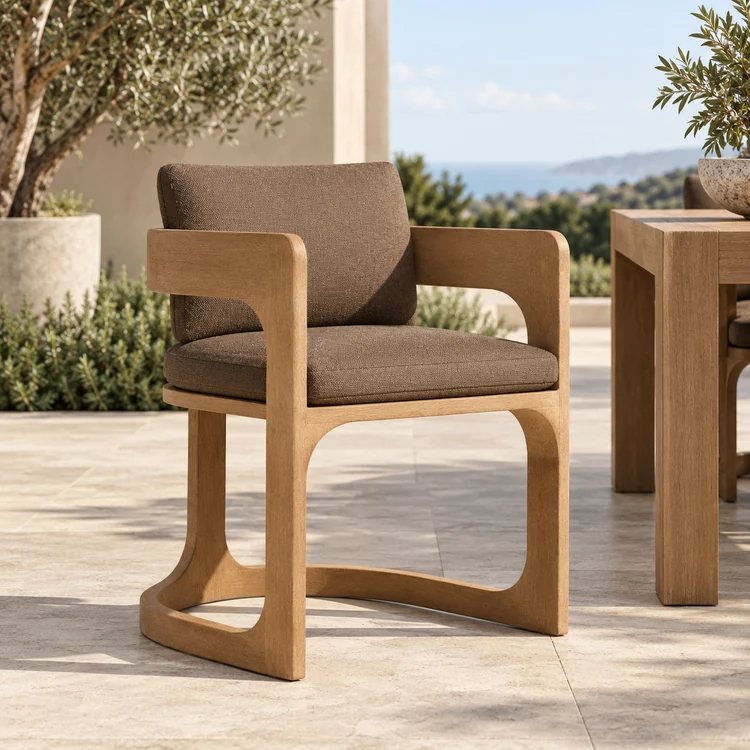 teak outdoor dining chair