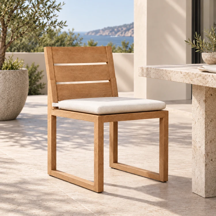 Teak Outdoor Dining Side Chair