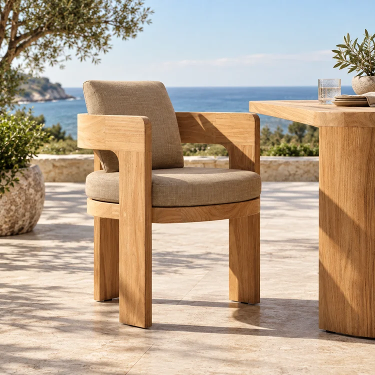 teak wood dining chair